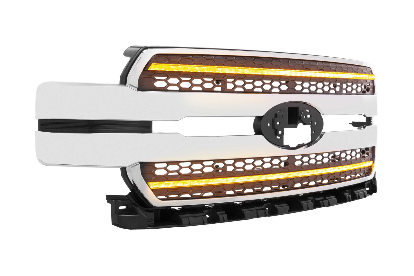 XBG LED Grille: Ford F150 (18-20) (Chrome Finish / Amber DRL)