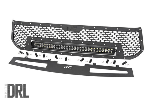 Mesh Grille | 30" Dual Row LED | Black | White DRL | Toyota Tundra (14-17)