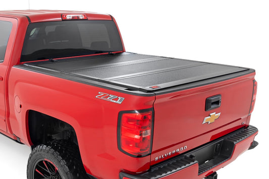 Hard Tri-Fold Flip Up Bed Cover | 5'9" Bed | Chevy/GMC 1500/2500HD/3500HD (14-19)