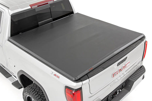 Bed Cover | Tri Fold | Soft | 5'10" Bed | Chevy/GMC 1500 (19-24)