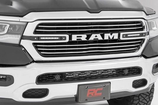 Dual 6in LED Grille Kit | Chrome Slimline | Ram 1500 2WD/4WD (19-24)