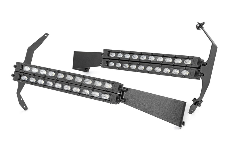 LED Light Kit Grille Mount | 10 Inch Black | Slimline | Ford F-250 Super Duty (20-22)