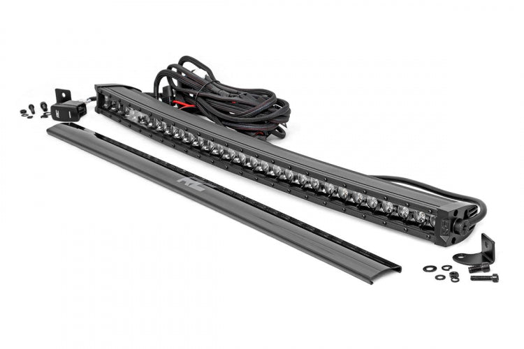 BLACK SERIES LED 30 INCH LIGHT | CURVED SINGLE ROW | WHITE DRL