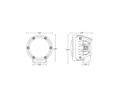 RIGID INDUSTRIES 4IN PRO 360-SERIES LED LIGHT SPOT RGBW 2 PACK
