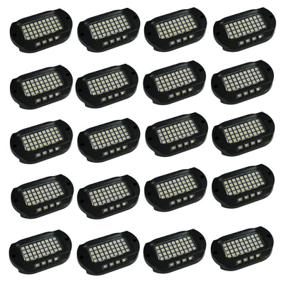 NEWEST Rgbw Rock Light 44 LED Rock Light Pods Underbody Decorative Light Pods 20pcs Kit for Trucks Off Road ATV UTV RZR Boat