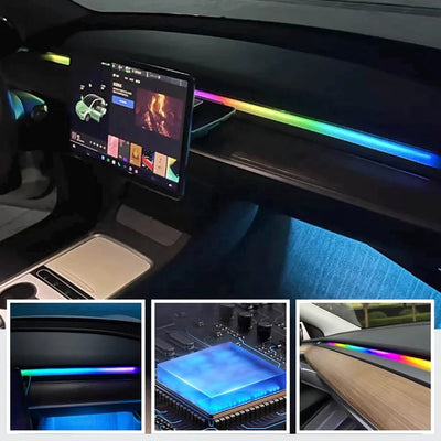 WT Simple Air Vent RGB Light Strips For (19+) Tesla Model 3/Y