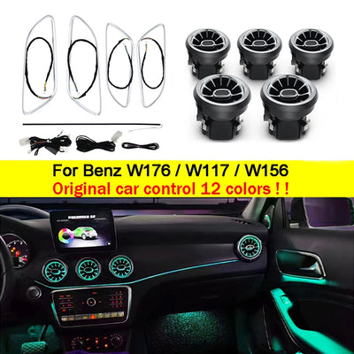 CLA Series 12-64 Colors Air Vent Ambient Lights for Mercedes W117 W156 W176