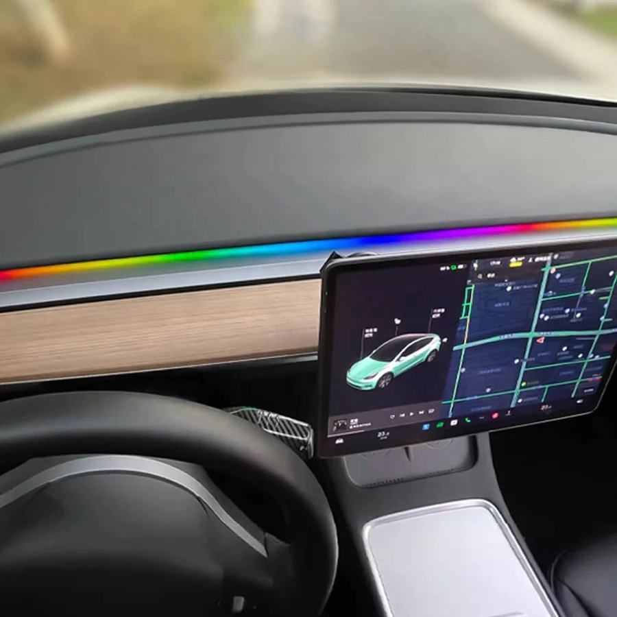 WT Simple Air Vent RGB Light Strips For (19+) Tesla Model 3/Y