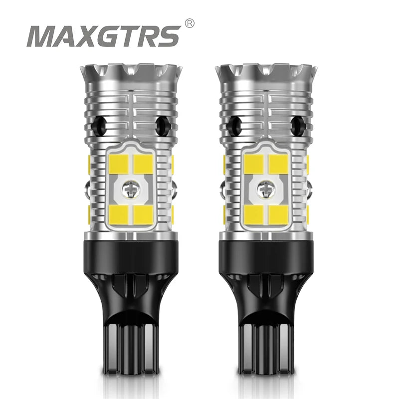 2x W16W T15 LED Bulbs 3030 SMD Canbus OBC Error Free LED Backup Light 921 912 W16W LED Bulbs Car Reverse Lamp Xenon White DC12V