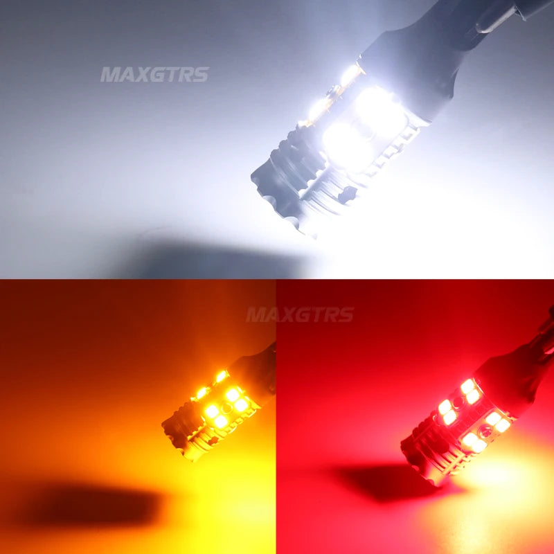 2x W16W T15 LED Bulbs 3030 SMD Canbus OBC Error Free LED Backup Light 921 912 W16W LED Bulbs Car Reverse Lamp Xenon White DC12V