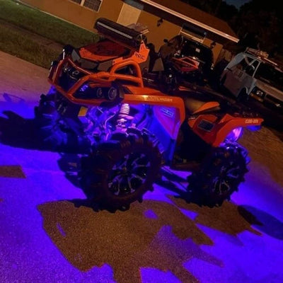 For Kawasaki Teryx 800/KRX 1000 UTV SXS 8x RGB LED Rock Lights Offroad Underglow Wireless Bluetooth Music Timing Truck Boat ATV