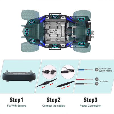Multicolor Rock Lights Underglow for Trucks 4/6/8/10/12 Pods App Control 12V Off-Road Light Kit Jeep UTV SUV ATV RZR Trail Rig