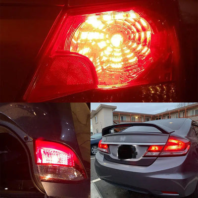 3157 Red LED Bright Strobe Flash Blinking Brake Tail Stop Light/Parking Bulbs