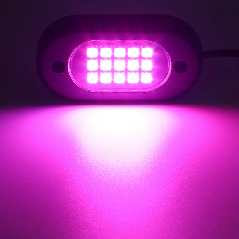Multicolor Rock Lights Underglow for Trucks 4/6/8/10/12 Pods App Control 12V Off-Road Light Kit Jeep UTV SUV ATV RZR Trail Rig