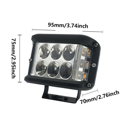 54W LED Side Shooter Pod Lights  Universal  4" Truck SUV ATV (2-pack)