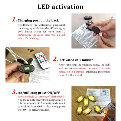 2/4/6x Wireless Remote Control Car LED Light, Multi-mode Car Warning Light, Decorative Light for Car Motorcycle, Car Accessories