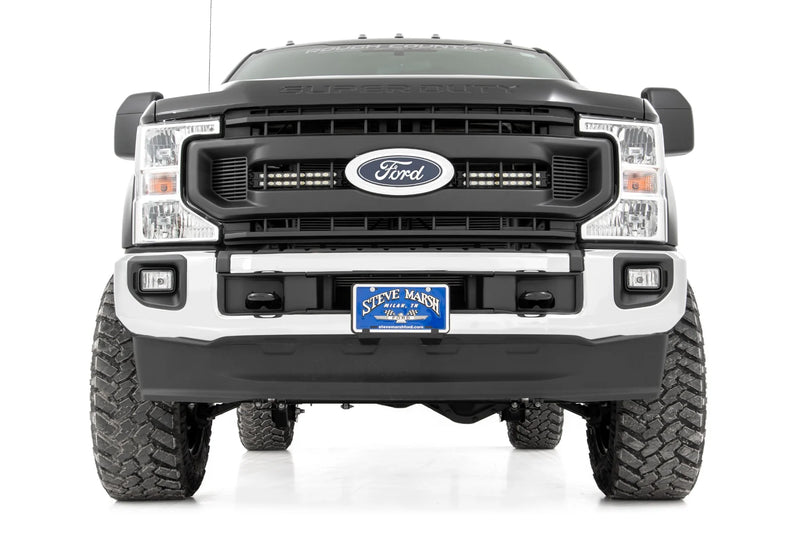 LED Light Kit Grille Mount | 10 Inch Black | Slimline | Ford F-250 Super Duty (20-22)
