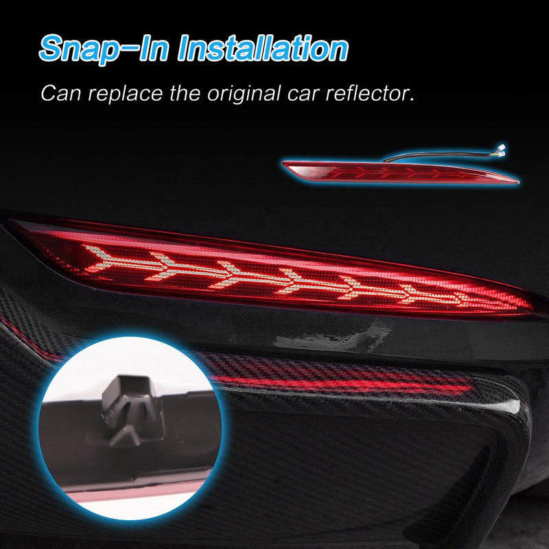 Tesla Model 3/Y Rear Bumper Fishbone Style Tail Light