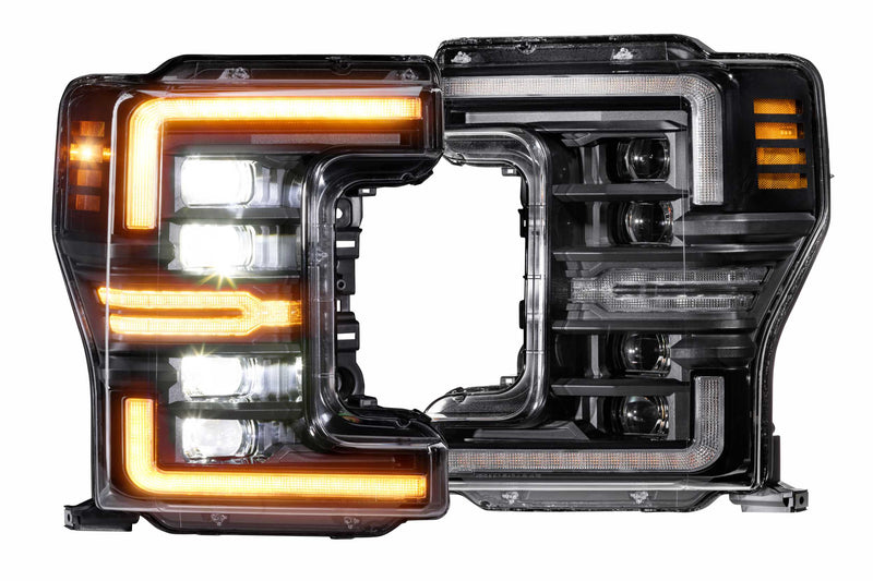 XB LED Headlights: Ford Super Duty (17-19) (Pair / Amber DRL) (GEN 2)