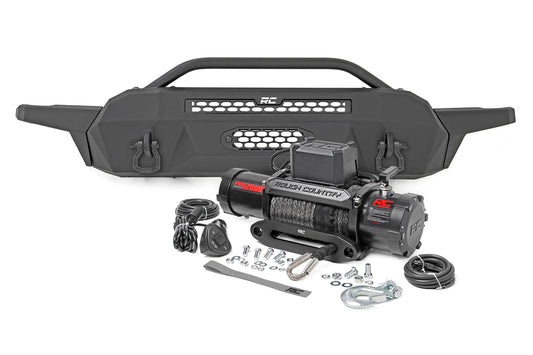 Front Bumper | High Clearance | 12000-Lb Pro Series Winch | Synthetic Rope Toyota Tacoma 4WD (16-23)