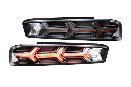 XB LED Tail Lights: Chevrolet Camaro (16-18) (Pair / Lambo / Smoked)