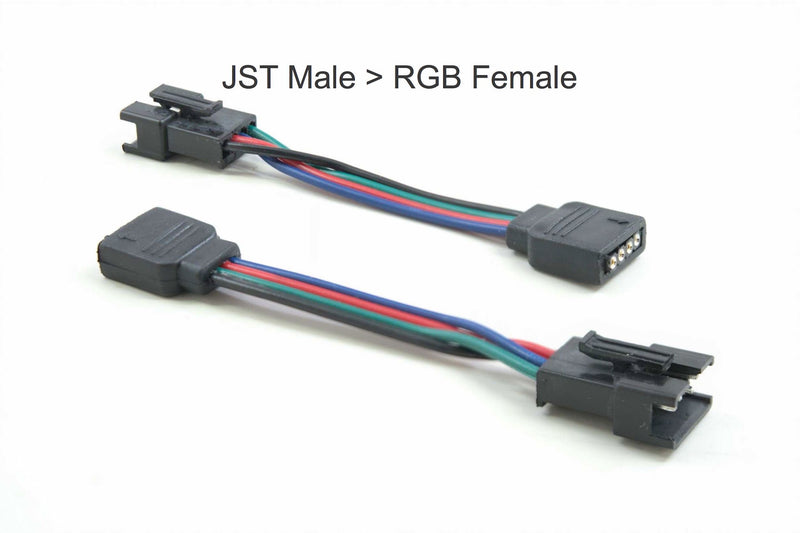 Adapter: RGBW 5P JST Male to RGB 4P JST Female