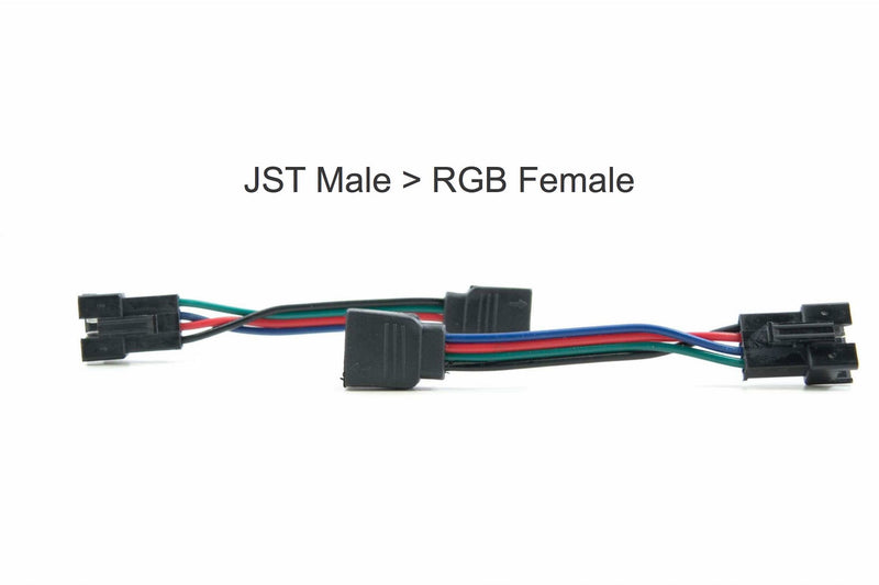 Adapter: RGBW 5P JST Male to RGB 4P JST Female