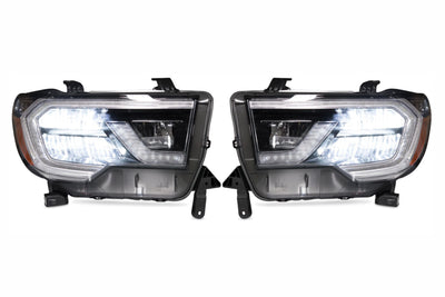 OEM LED Headlights: Toyota Sequoia (18+) (Black / Right)