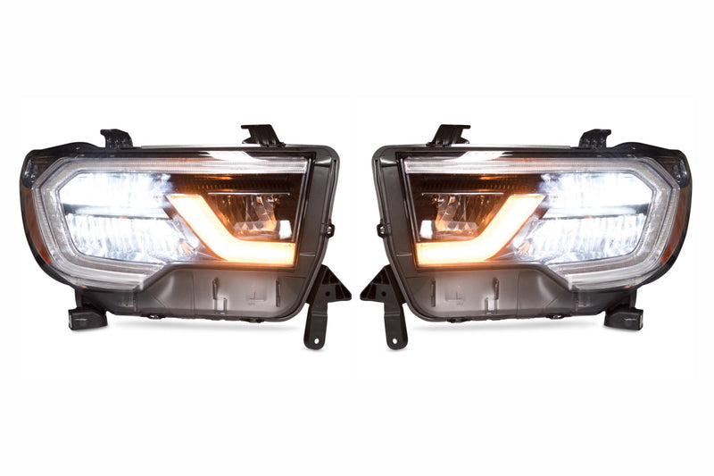 OEM LED Headlights: Toyota Sequoia (18+) (Black / Right)
