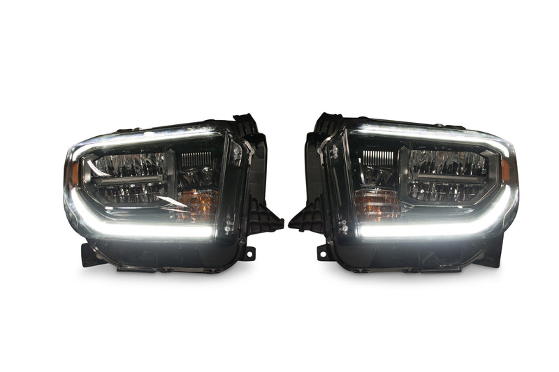 OEM LED Headlights: Toyota Tundra (18+) (Gunmetal / Left)