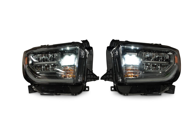 OEM LED Headlights: Toyota Tundra (18+) (Gunmetal / Left)