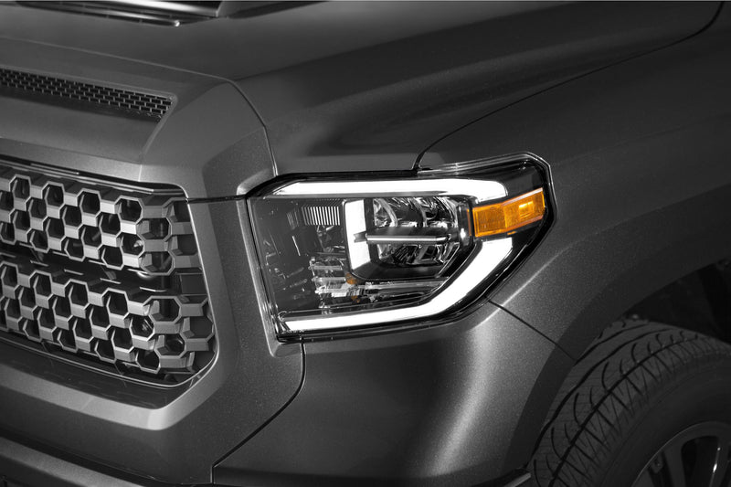 OEM LED Headlights: Toyota Tundra (18+) (Gunmetal / Left)