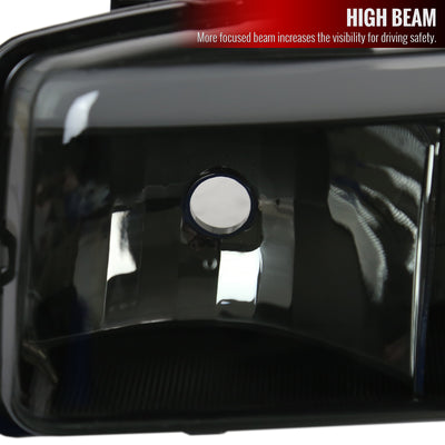 1999-2006 GMC Sierra/2007 Sierra Classic/2000-2006 Yukon/XL Factory Style Headlights and Sequential Turn Signal Bumper Lights (Matte Black Housing/Smoke Lens)