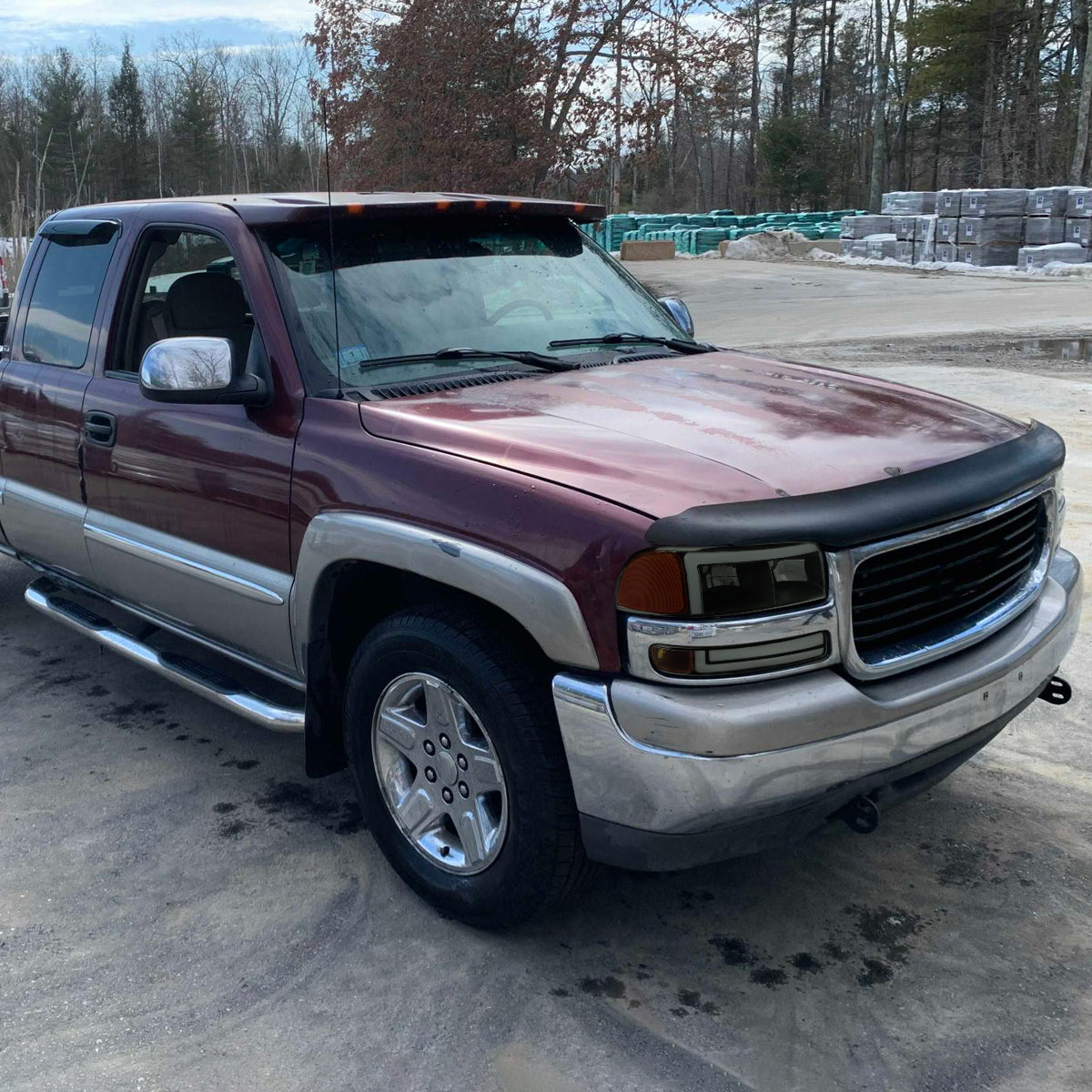 1999-2006 GMC Sierra/2007 Sierra Classic/2000-2006 Yukon/XL Factory Style Headlights and Sequential Turn Signal Bumper Lights (Matte Black Housing/Smoke Lens)