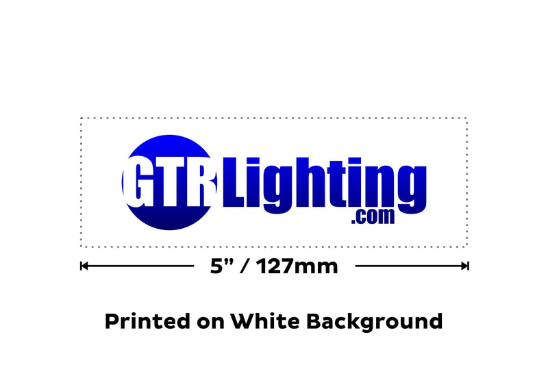 Sticker: GTR Lighting logo (23in / Gray)