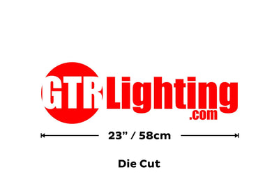 Sticker: GTR Lighting logo (23in / Gray)