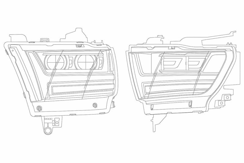 DODGE RAM 1500 (19+): ALPHAREX PRO HEADLIGHTS