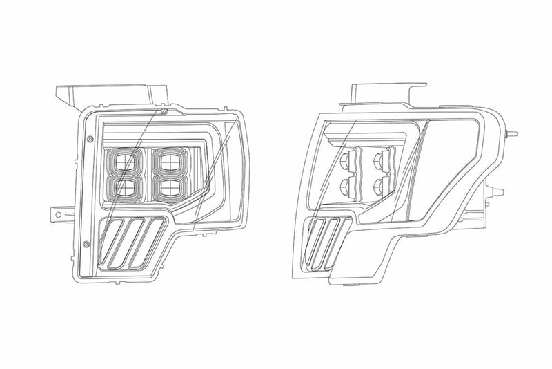 FORD F-150 (09-14): ALPHAREX NOVA HEADLIGHTS