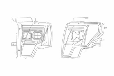 FORD F-150 (09-14): ALPHAREX PRO HEADLIGHTS