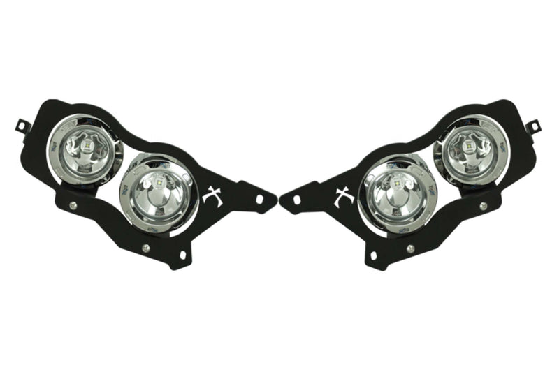 Vision X LED Headlights: Polaris RZR (14-16) (4x XIL-OPRH110 / Brackets / Wiring)