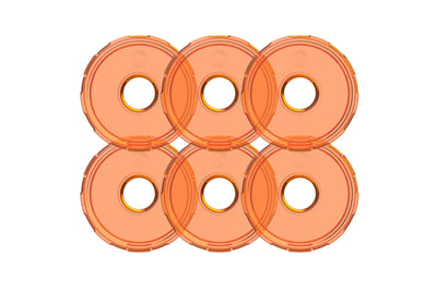 Cyclone V2 Rock Light Kit: Amber (6pk)