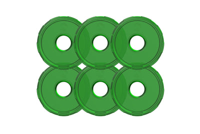 Cyclone Rock Light System w/ Wiring (6 Pcs / Green)
