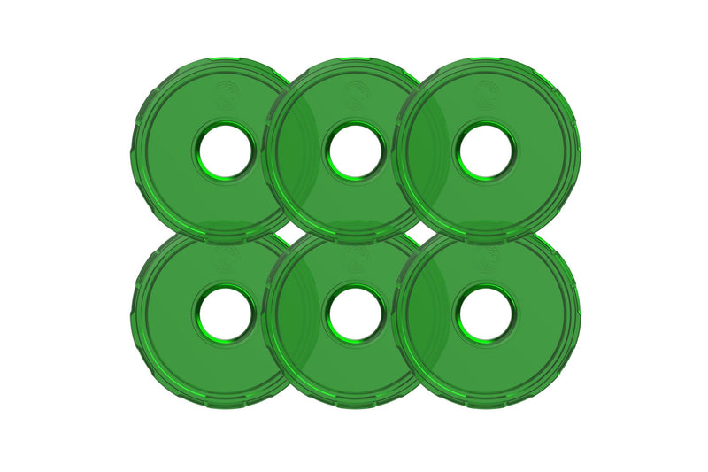 Cyclone Rock Light System w/ Wiring (6 Pcs / Green)
