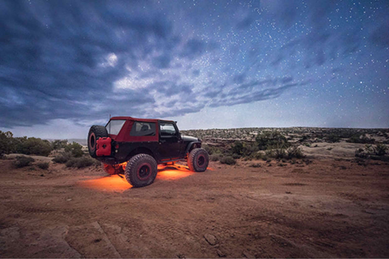 BD LED Rock Light System: (4 pcs / Amber)