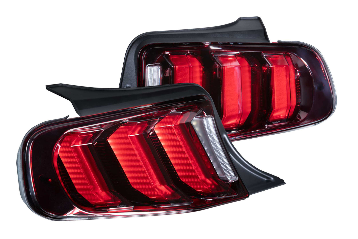 XB LED Tail Lights: Ford Mustang (13-14) (Pair / Facelift / Red)