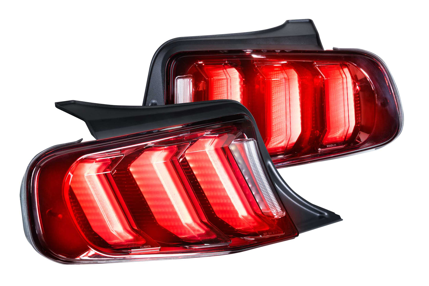 XB LED Tail Lights: Ford Mustang (10-12) (Pair / Facelift / Red)