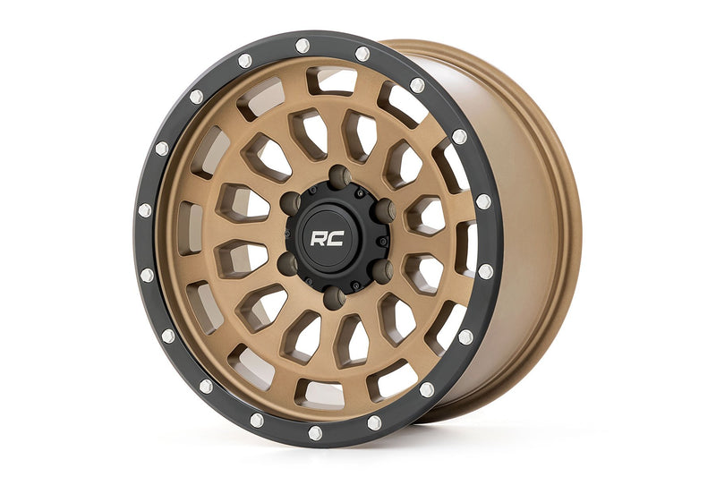 Rough Country 87 Series Wheel | Simulated Beadlock | Bronze/Black | 17x8.5 | 6x135 | +0mm