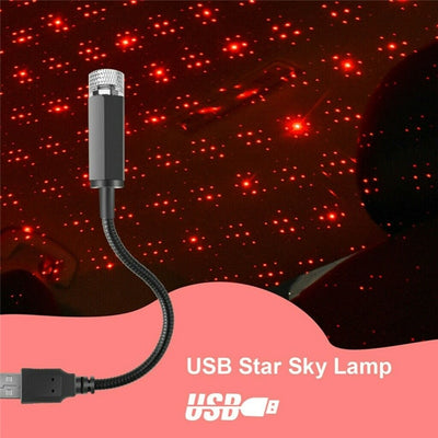 Car Roof Star Light Interior USB LED  Atmosphere Projector Decoration Night  Galaxy Lights