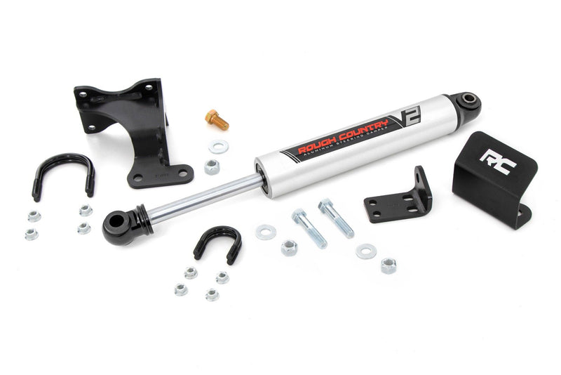 V2 Steering Stabilizer | Axle Bracket | 2-8 Inch Lift | Jeep Wrangler JK/Wrangler Unlimited (07-18)