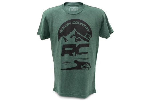 Rough Country T-Shirt | RC Mountains | Forest Green | XL
